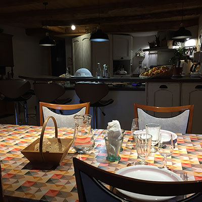 Espace repas Table d'Hôtes