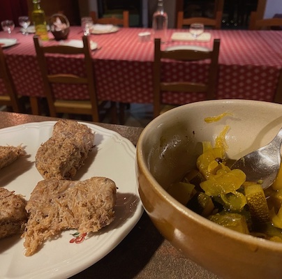 Repas en table d'hôtes